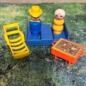 VINTAGE Little People Colorful Playset with  Accessories
